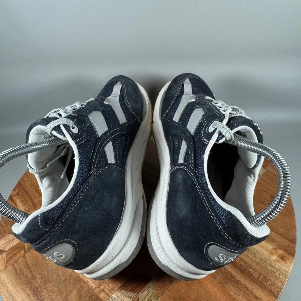 SAS Shoes‎ Journey Women's Size 7.5 M Navy Suede Mesh Comfort Walking Sneakers